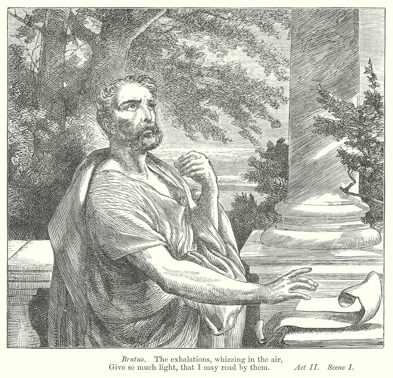 Julius Caesar (gravür) by Henry Courtney (after) Selous