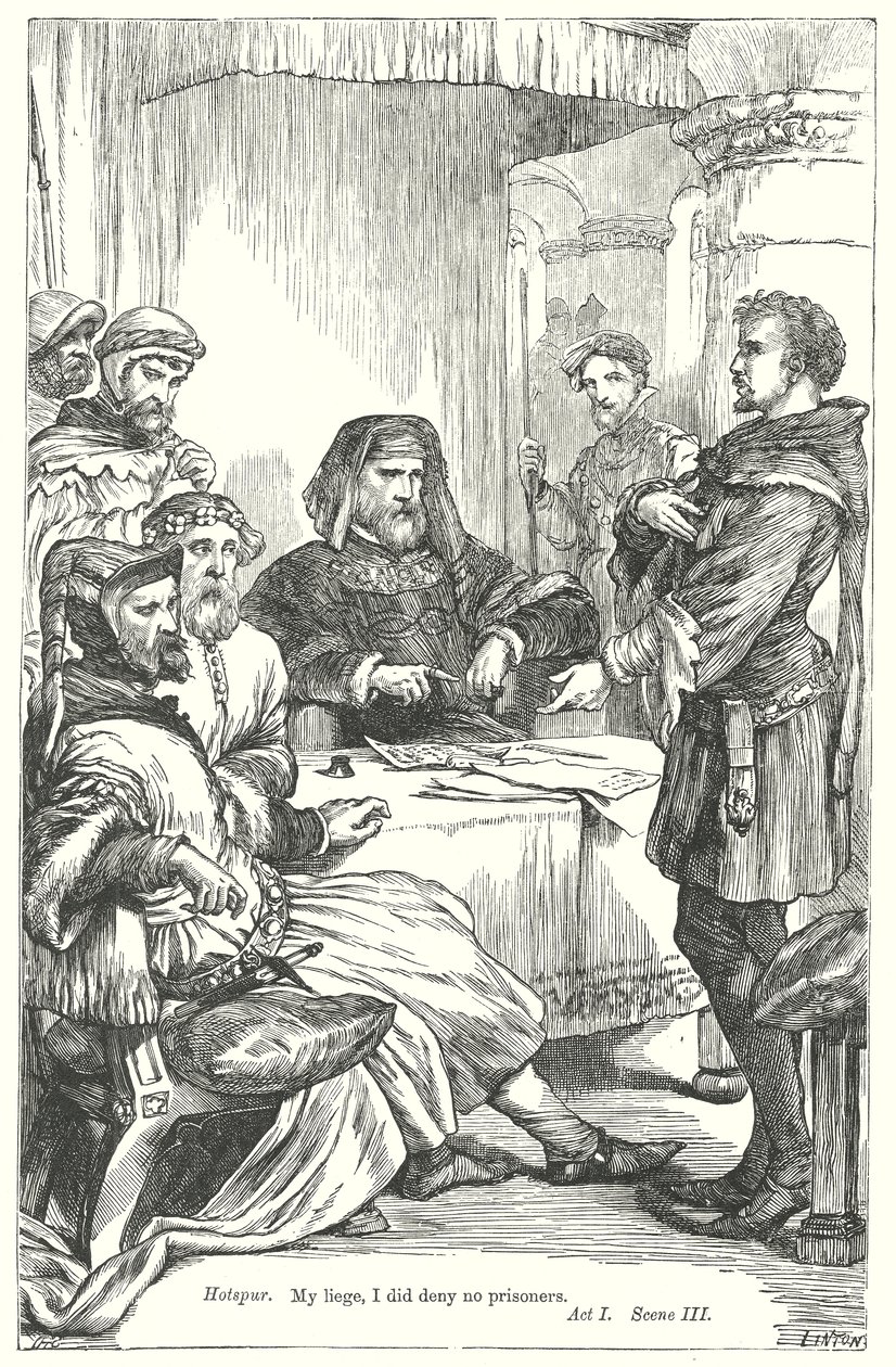 Kral 4. Henry Bölüm I (gravür) by Henry Courtney (after) Selous
