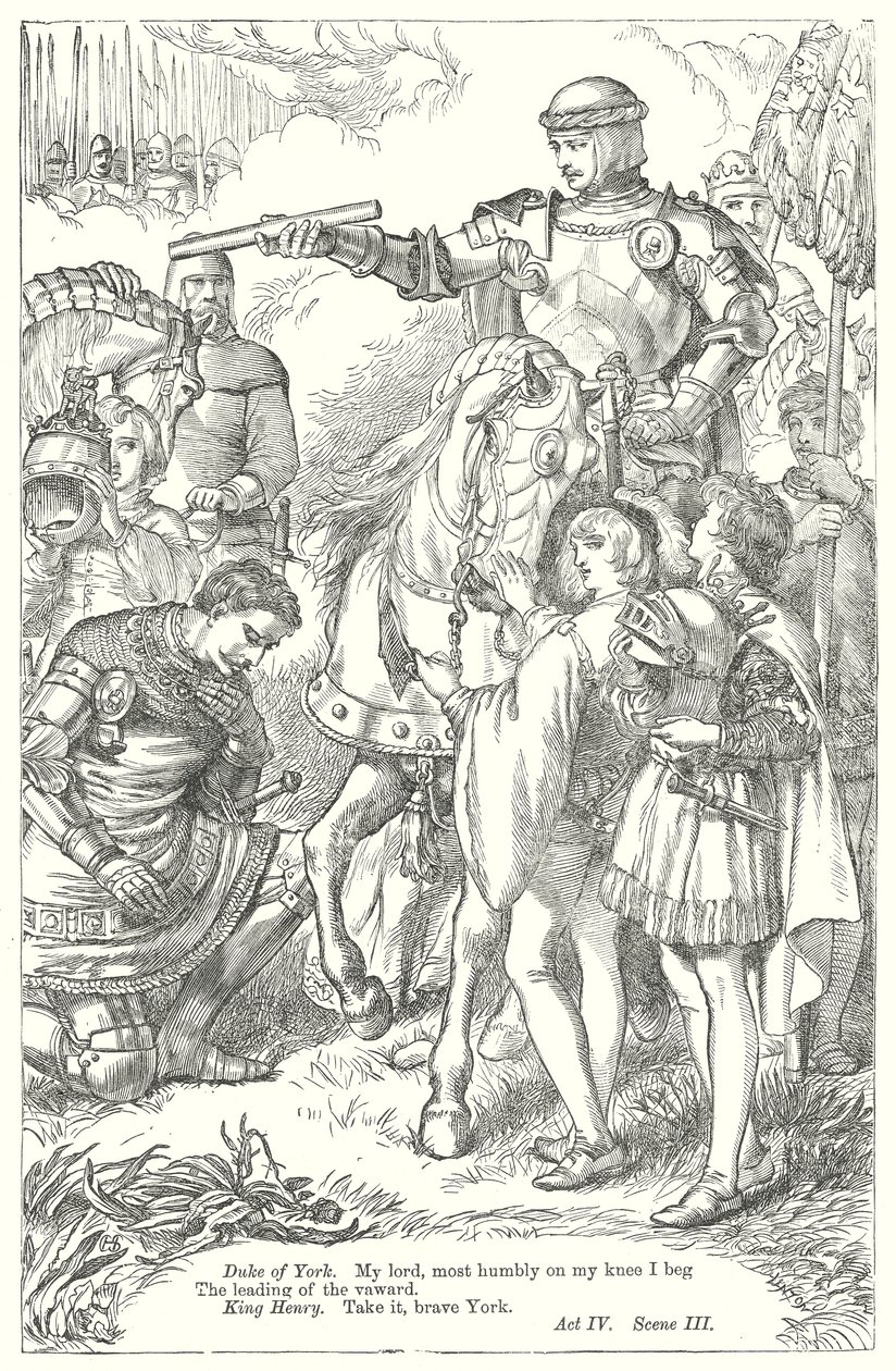 Kral V. Henry (gravür) by Henry Courtney (after) Selous