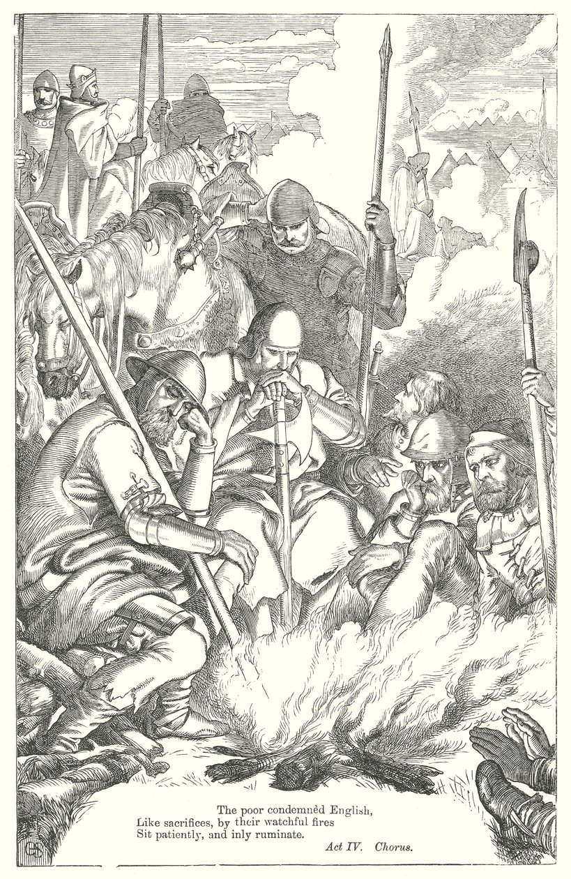 Kral V. Henry (gravür) by Henry Courtney (after) Selous
