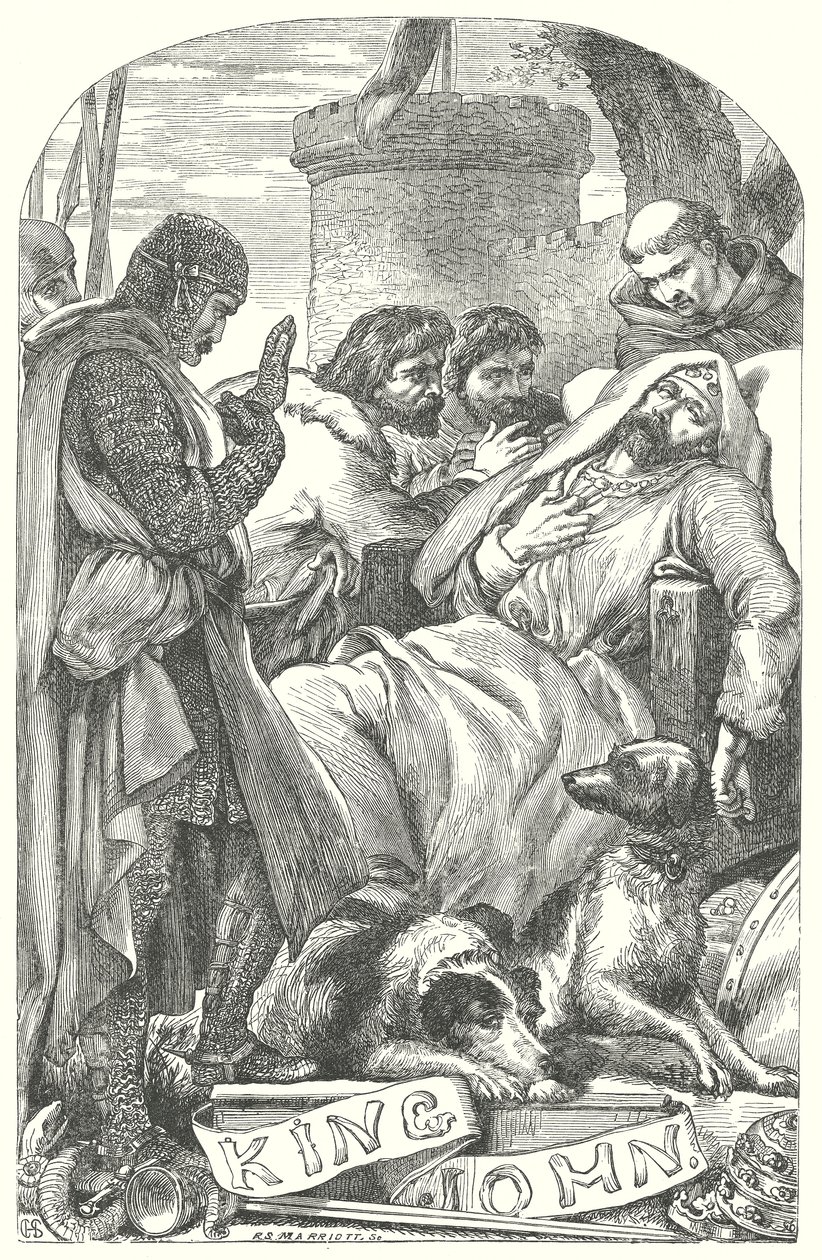 Kral John (gravür) by Henry Courtney (after) Selous