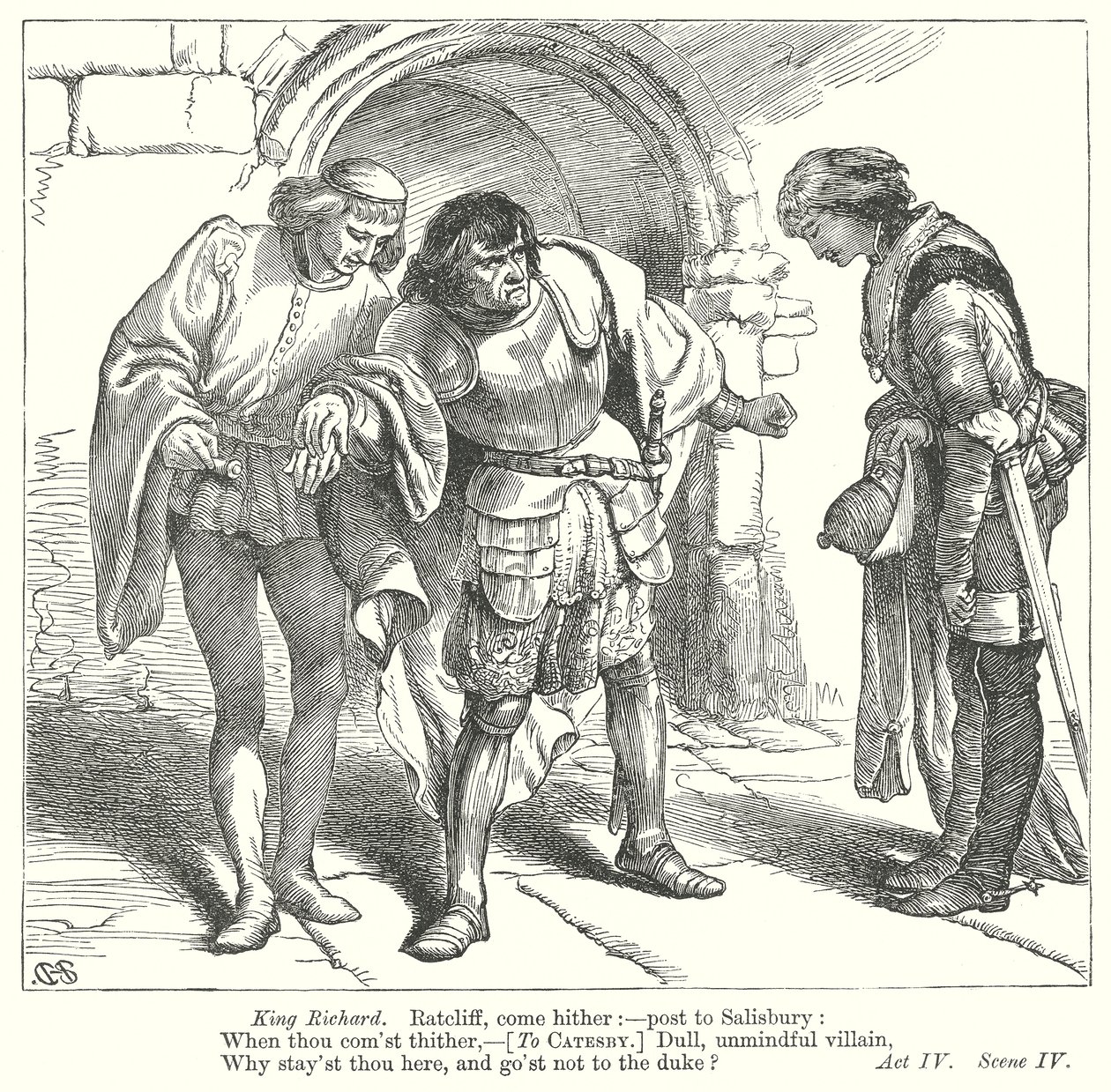 Kral 3. Richard (gravür) by Henry Courtney (after) Selous