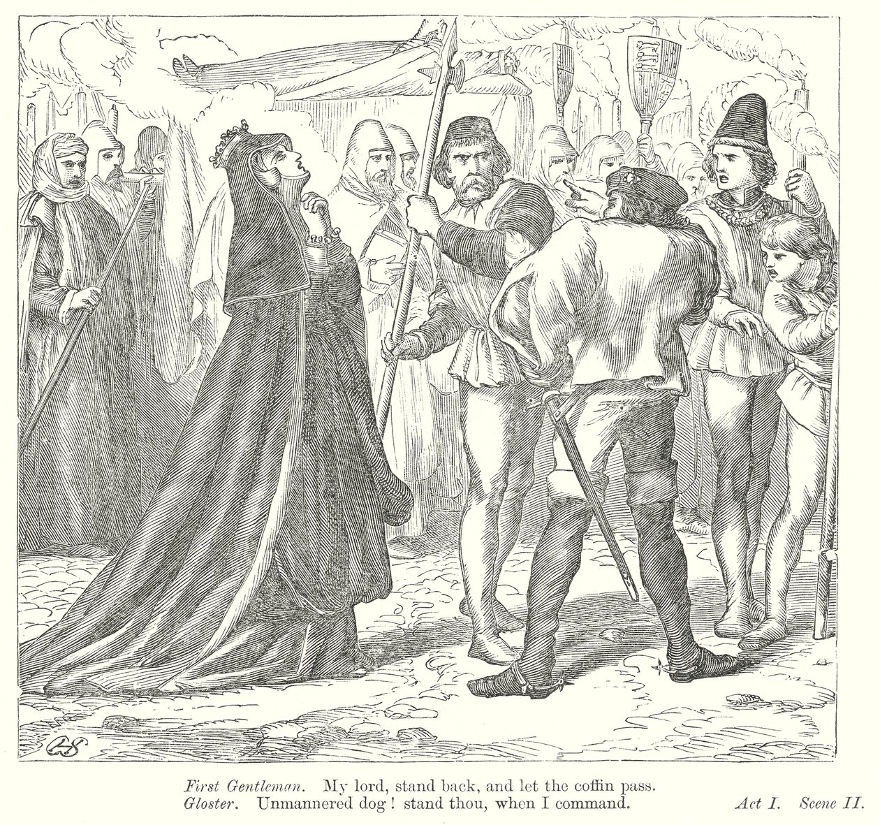 Kral 3. Richard (gravür) by Henry Courtney (after) Selous