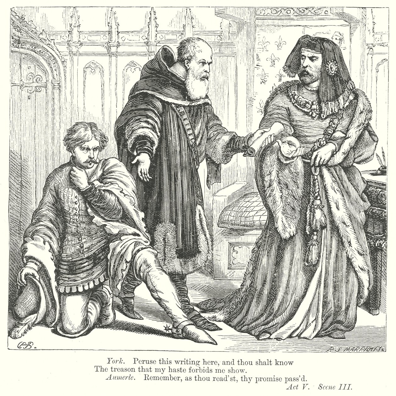 Kral 2. Richard (gravür) by Henry Courtney (after) Selous