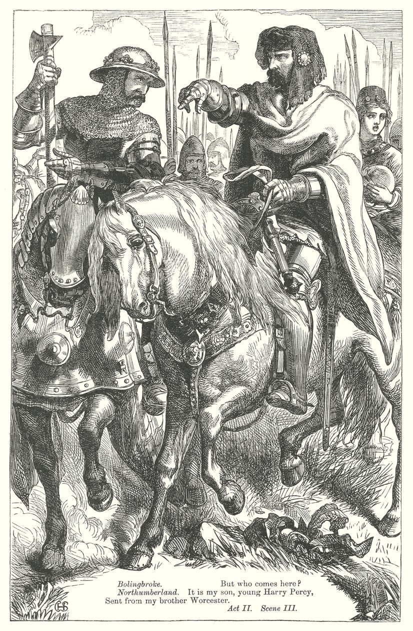 Kral 2. Richard (gravür) by Henry Courtney (after) Selous