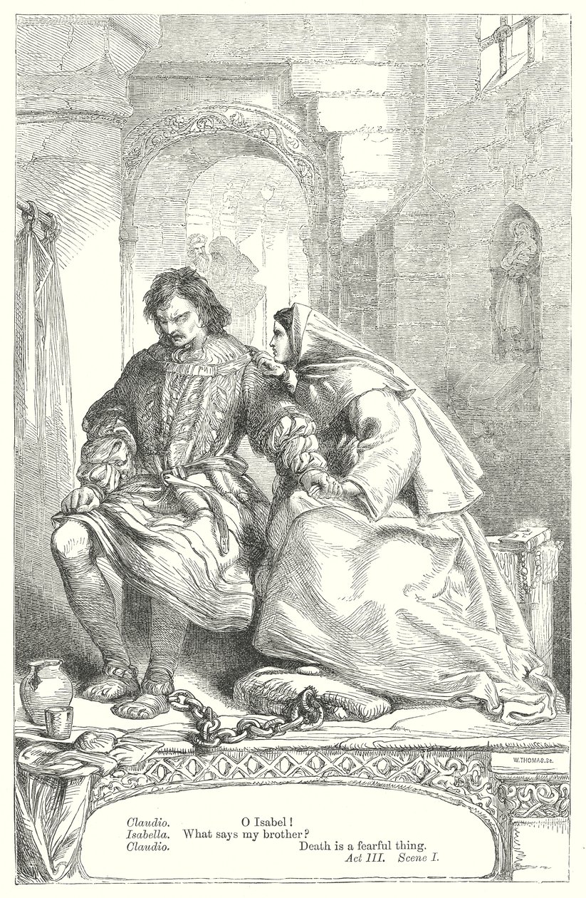 Measure for Measure (gravür) by Henry Courtney (after) Selous