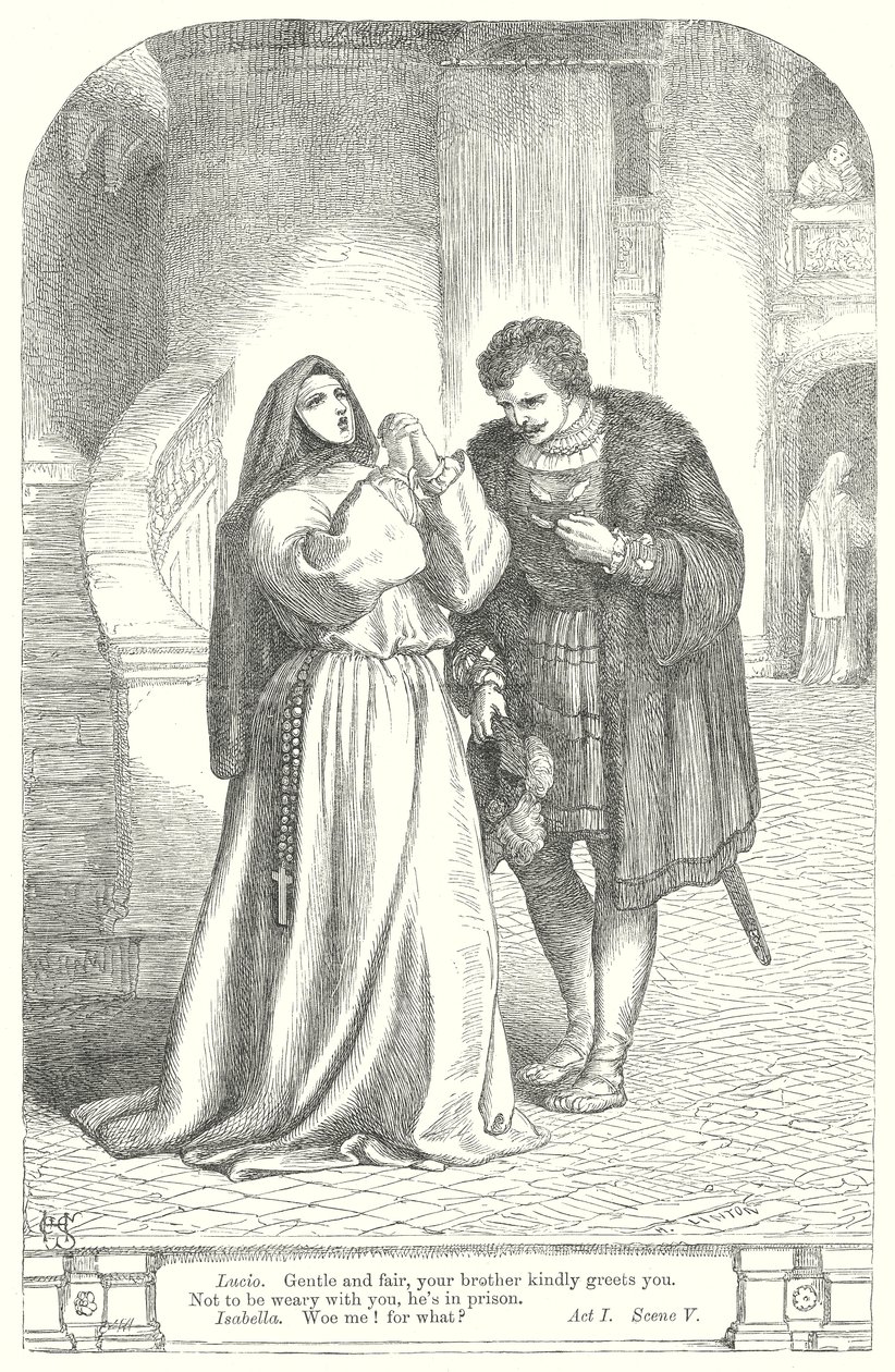 Measure for Measure (gravür) by Henry Courtney (after) Selous