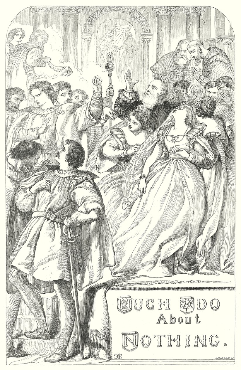 Much Ado About Nothing (gravür) by Henry Courtney (after) Selous