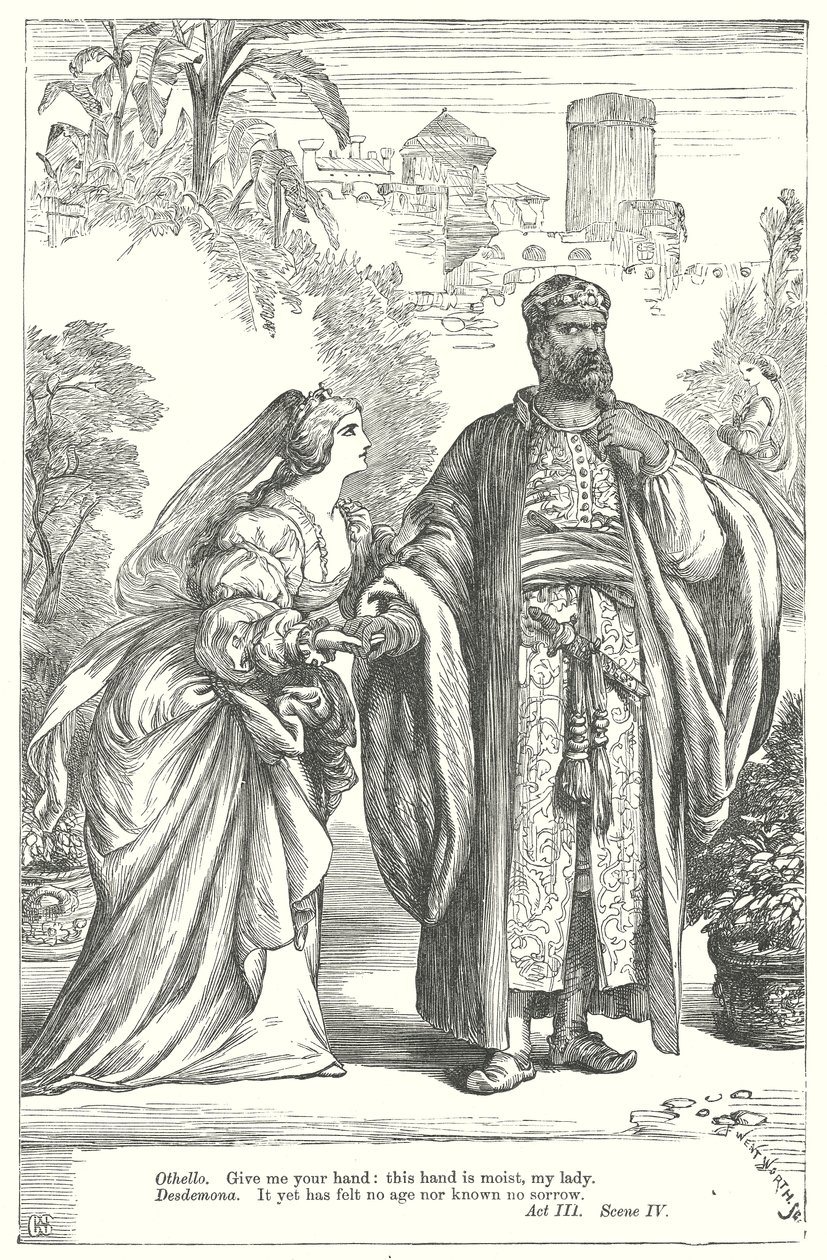 Othello (gravür) by Henry Courtney (after) Selous