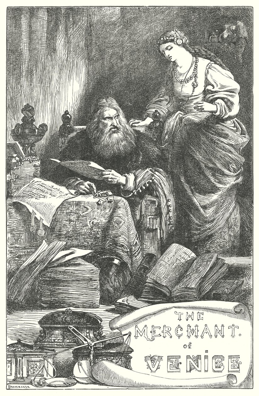 Venedik Taciri (gravür) by Henry Courtney (after) Selous