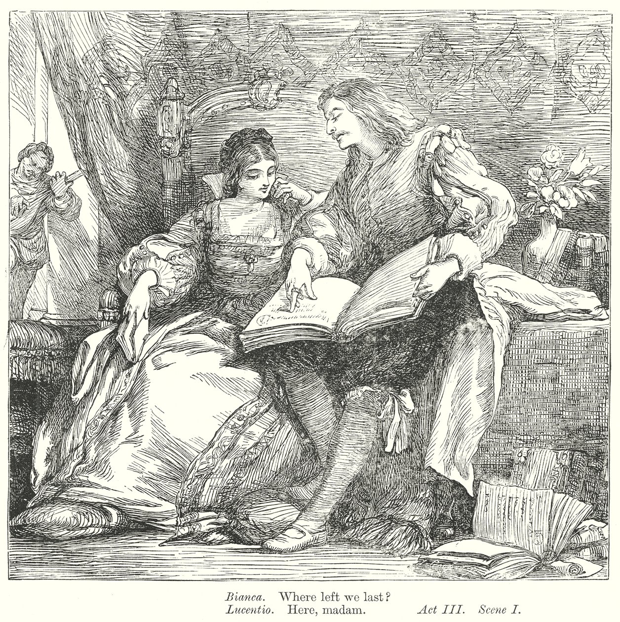 Hırçın Kız (gravür) by Henry Courtney (after) Selous