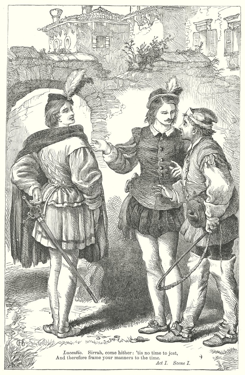 Hırçın Kız (gravür) by Henry Courtney (after) Selous