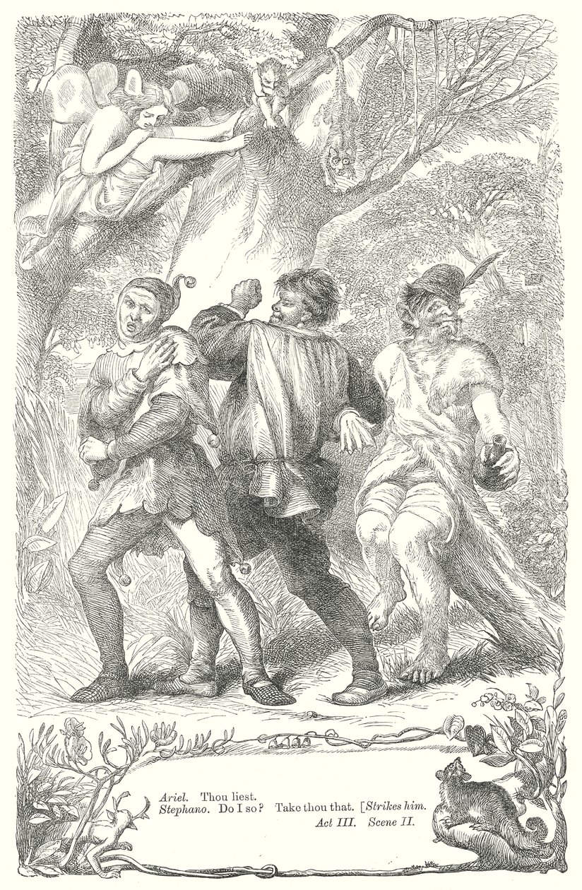 The Tempest (gravür) by Henry Courtney (after) Selous