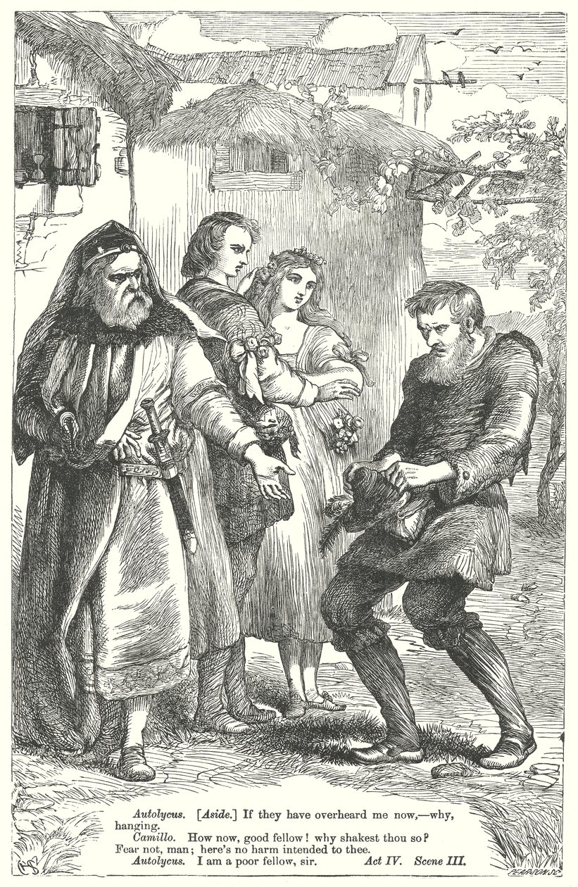 Kış Masalı (gravür) by Henry Courtney (after) Selous