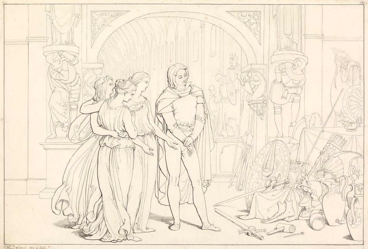 Pilgrim'in İlerlemesine İlişkin Örnek, 10. (Cephanelikteki Hacı) by Henry Courtney Selous