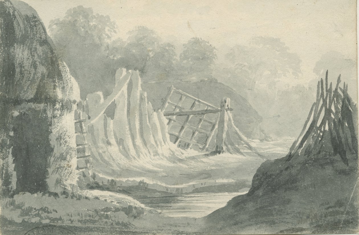 Lichfield - Edial: sepya yıkama çizimi, nd [1788-1855] (çizim) by Henry Curzon Allport