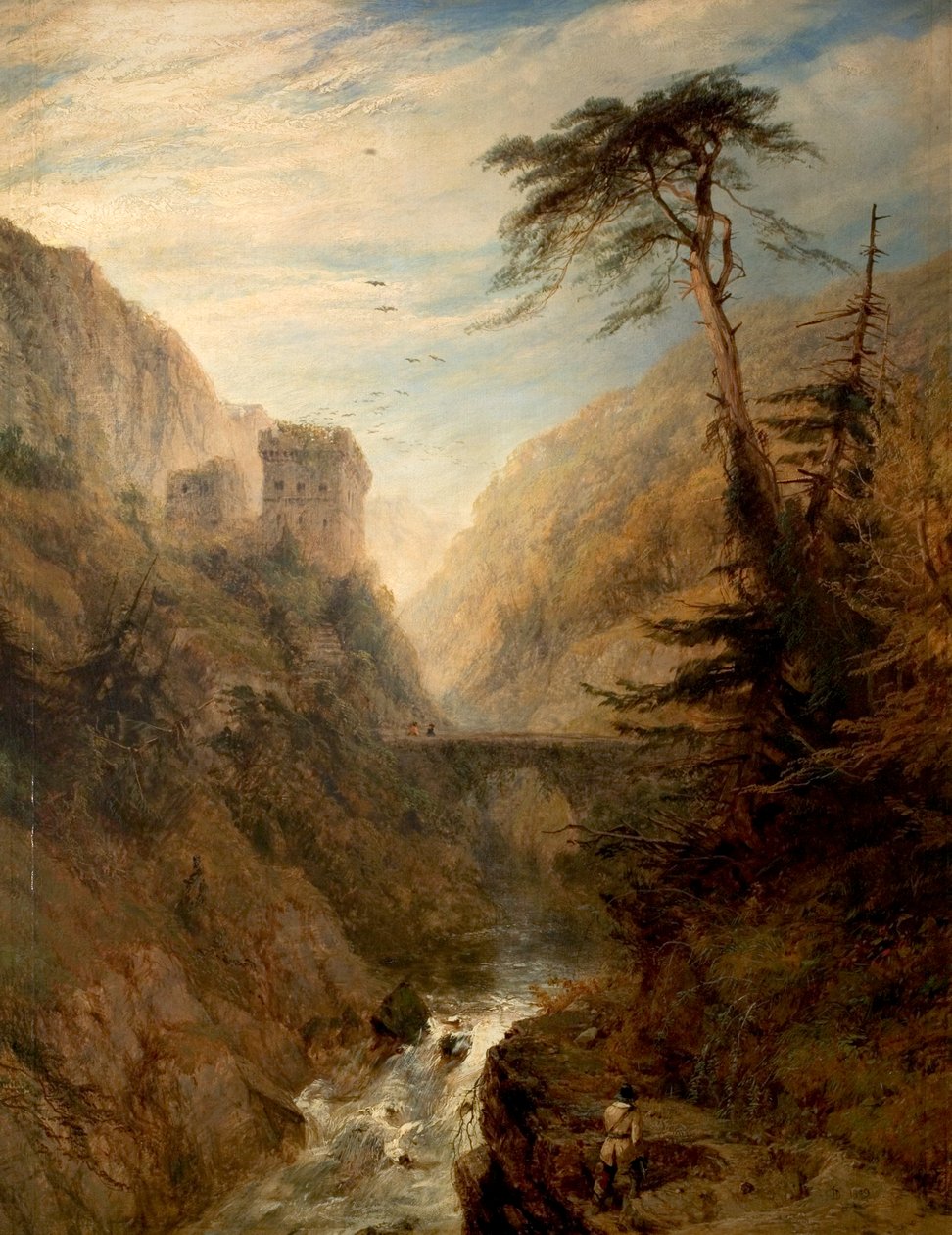 Bir Derbyshire Vadisi, 1849 by Henry Dawson