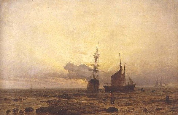 Sahil Manzarası, Akşam by Henry Dawson