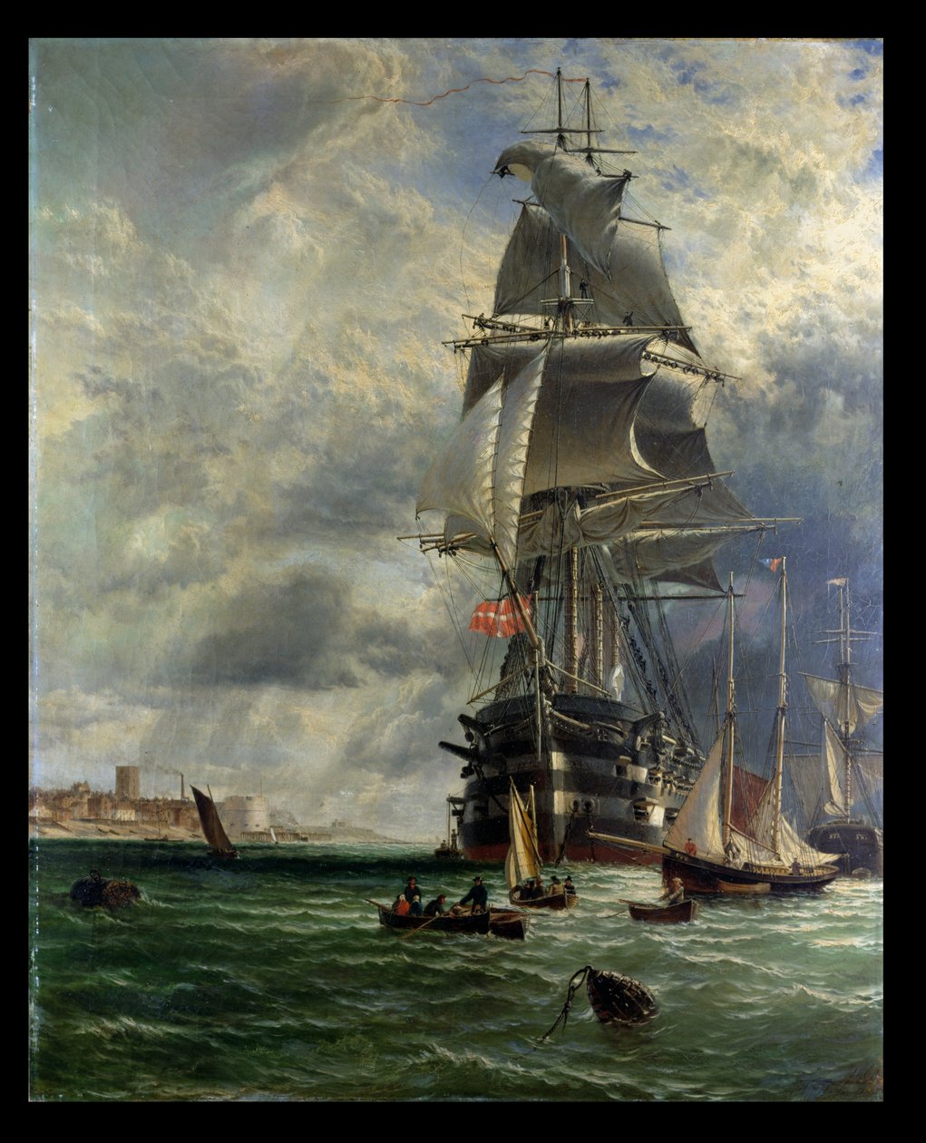H.M.S. St. Vincent, Portsmouth, Haslar Creek Girişi