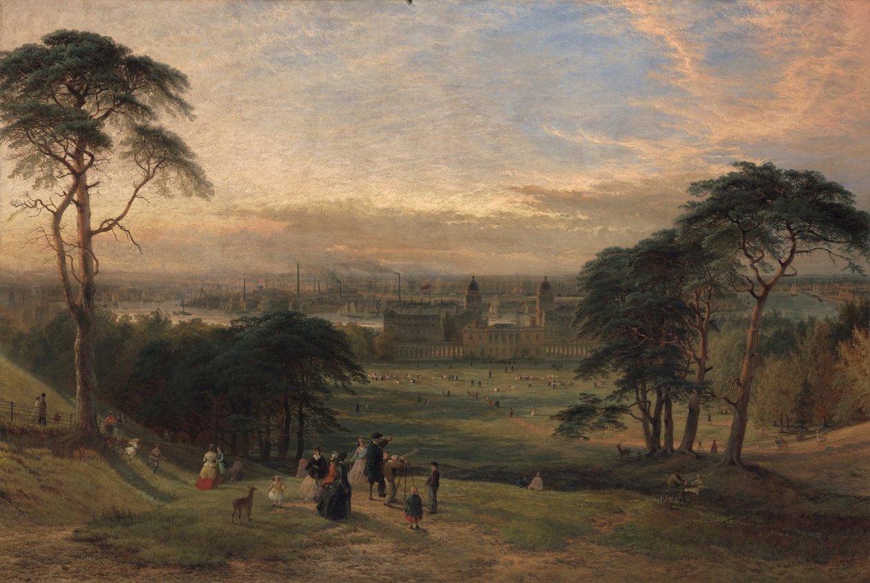 Greenwich Hill'den Londra [1869, Royal Academy of Arts, Londra, sergi kataloğu] by Henry Dawson