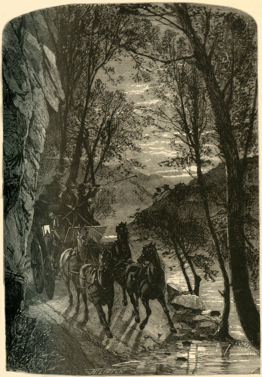Aşıklar Sıçrayışı - Gece Yaklaşımı, 1872. by Henry Duff Linton