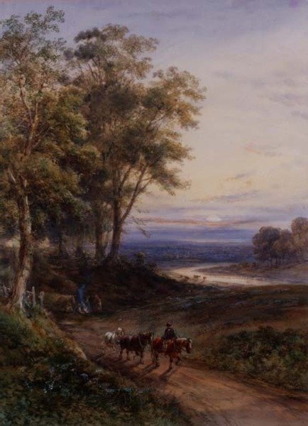 Gün batımında günlük ekibi (suluboya) by Henry Earp