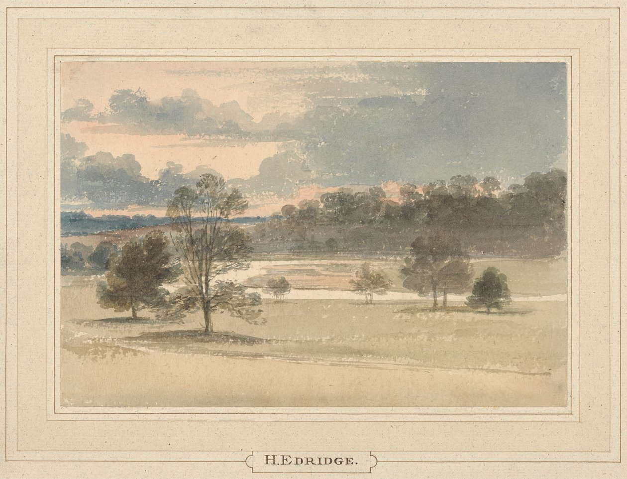 Dolambaçlı Bir Nehir by Henry Edridge