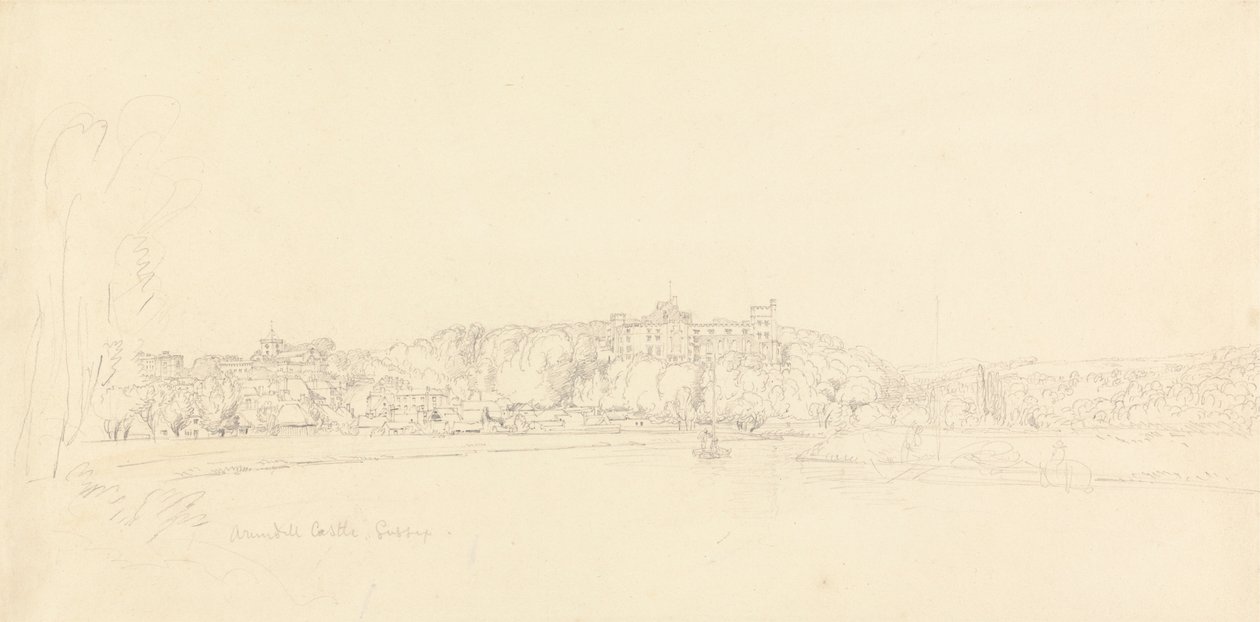 Arundel Kalesi, Sussex by Henry Edridge