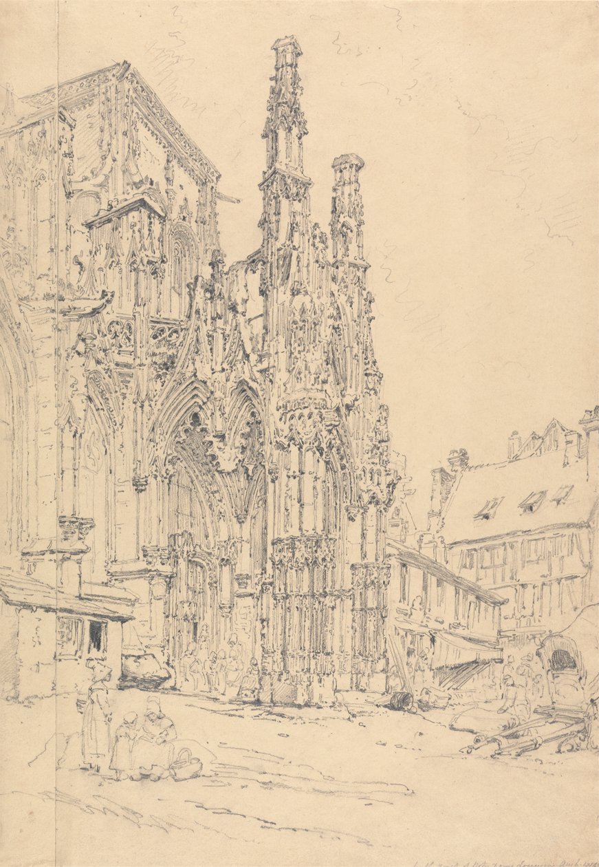 Notre Dame'ın Güney Sundurması, Louviers by Henry Edridge