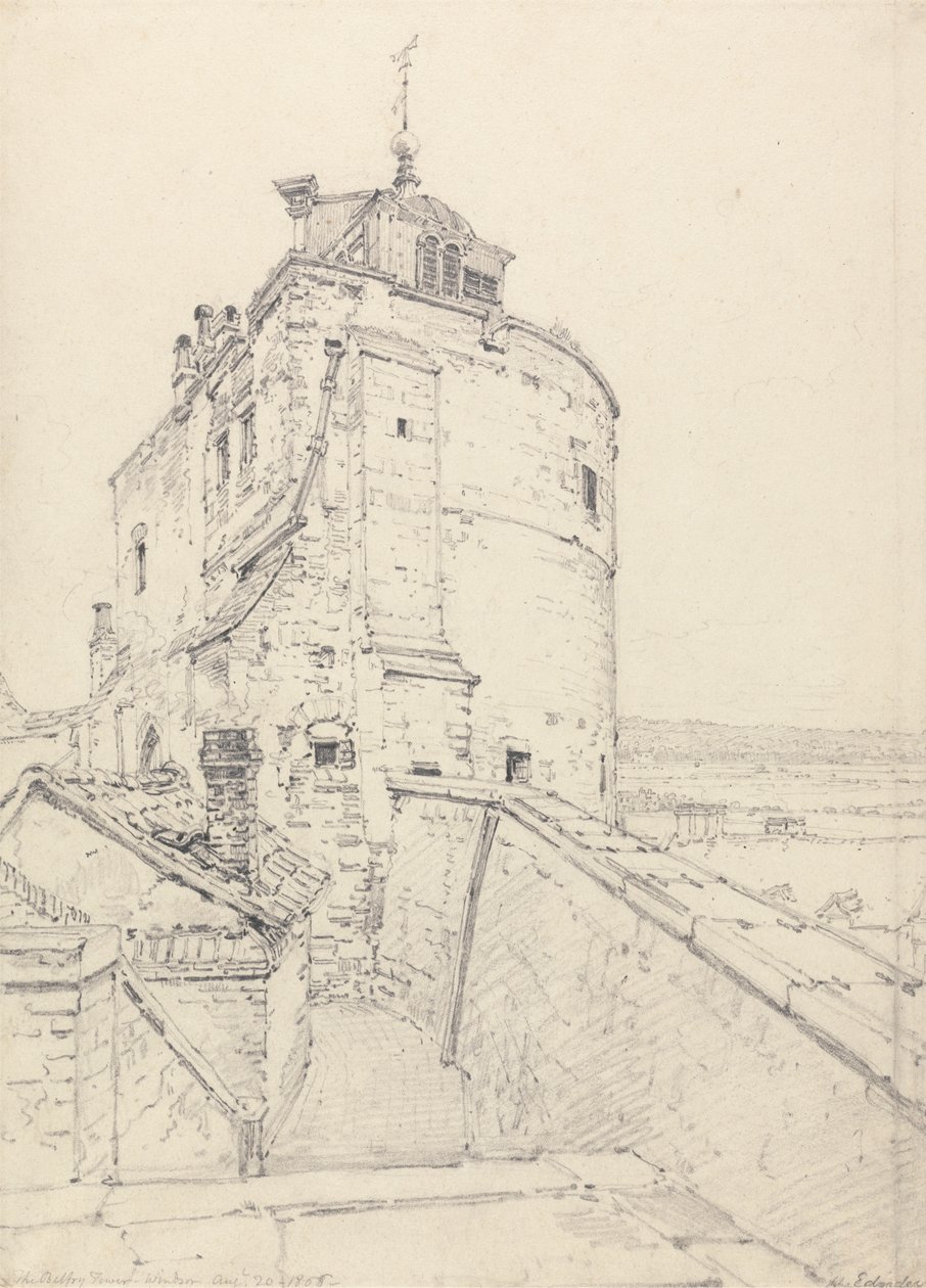 Sokağa Çıkma Yasağı Kulesi, Windsor by Henry Edridge