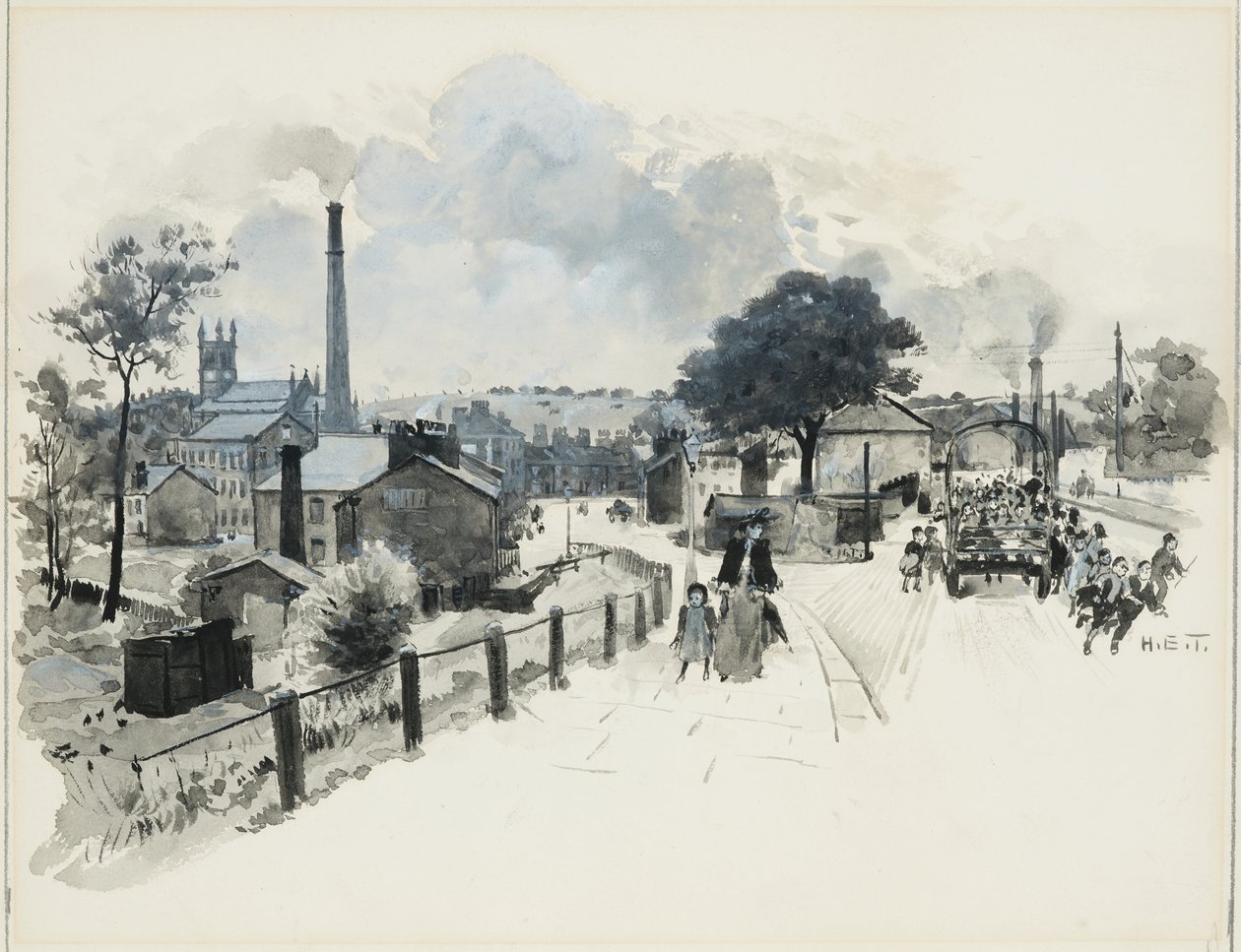 Blackley, Boggart Hole Clough'a Düzensiz Bir Okul Gezisi by Henry Edward Tidmarsh