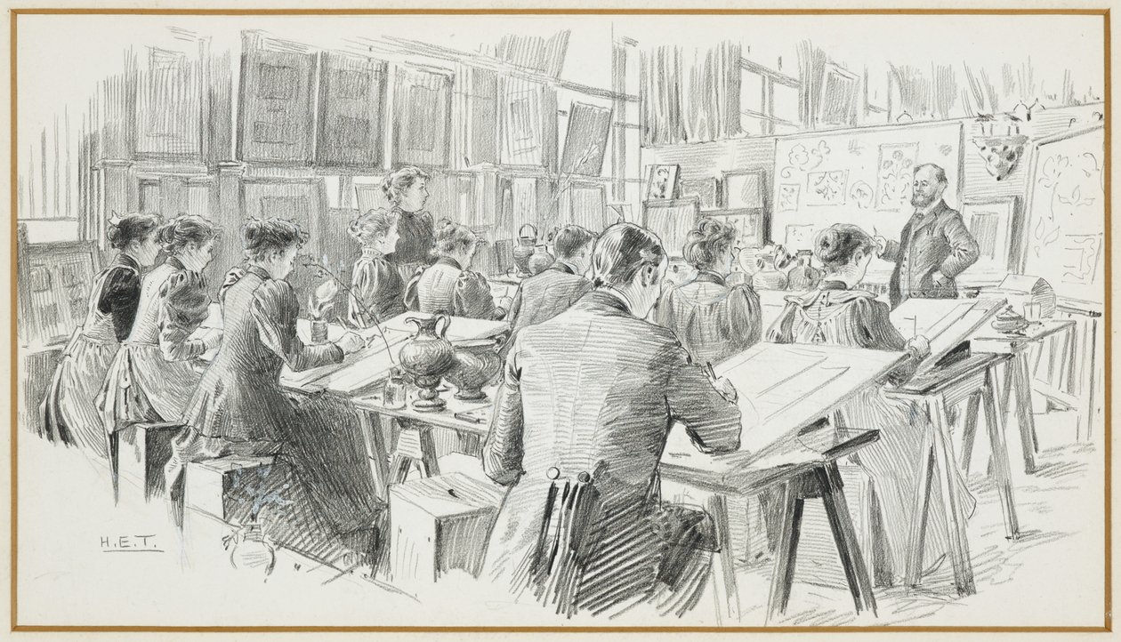 Tasarım Odası, Belediye Sanat Okulu by Henry Edward Tidmarsh