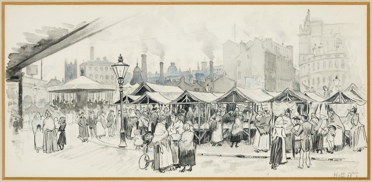 Yassı Demir Pazarı, Salford by Henry Edward Tidmarsh