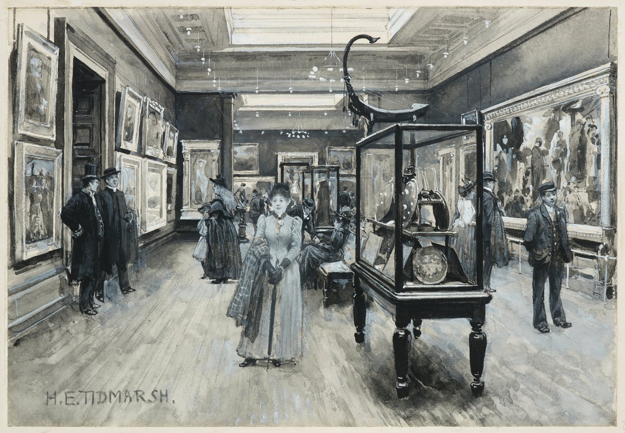 Sanat Galerisi İç Görünümü by Henry Edward Tidmarsh