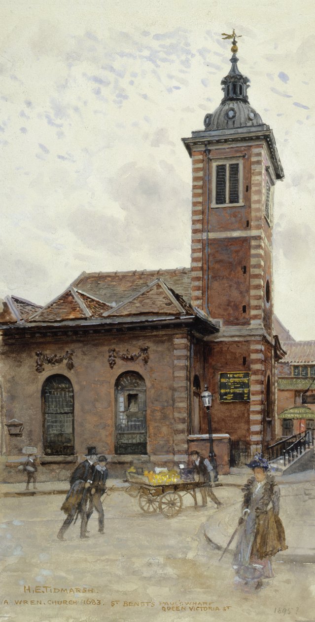 St Benets, Pauls Wharf, Kraliçe Victoria Caddesi by Henry Edward Tidmarsh