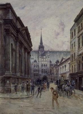St. Lawrence Yahudiliği ve Guildhall by Henry Edward Tidmarsh