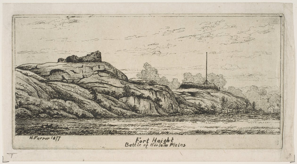 Eski New York Sahnelerinden Harlem Ovaları Fort Haight Savaşı, 1877. by Henry Farrer