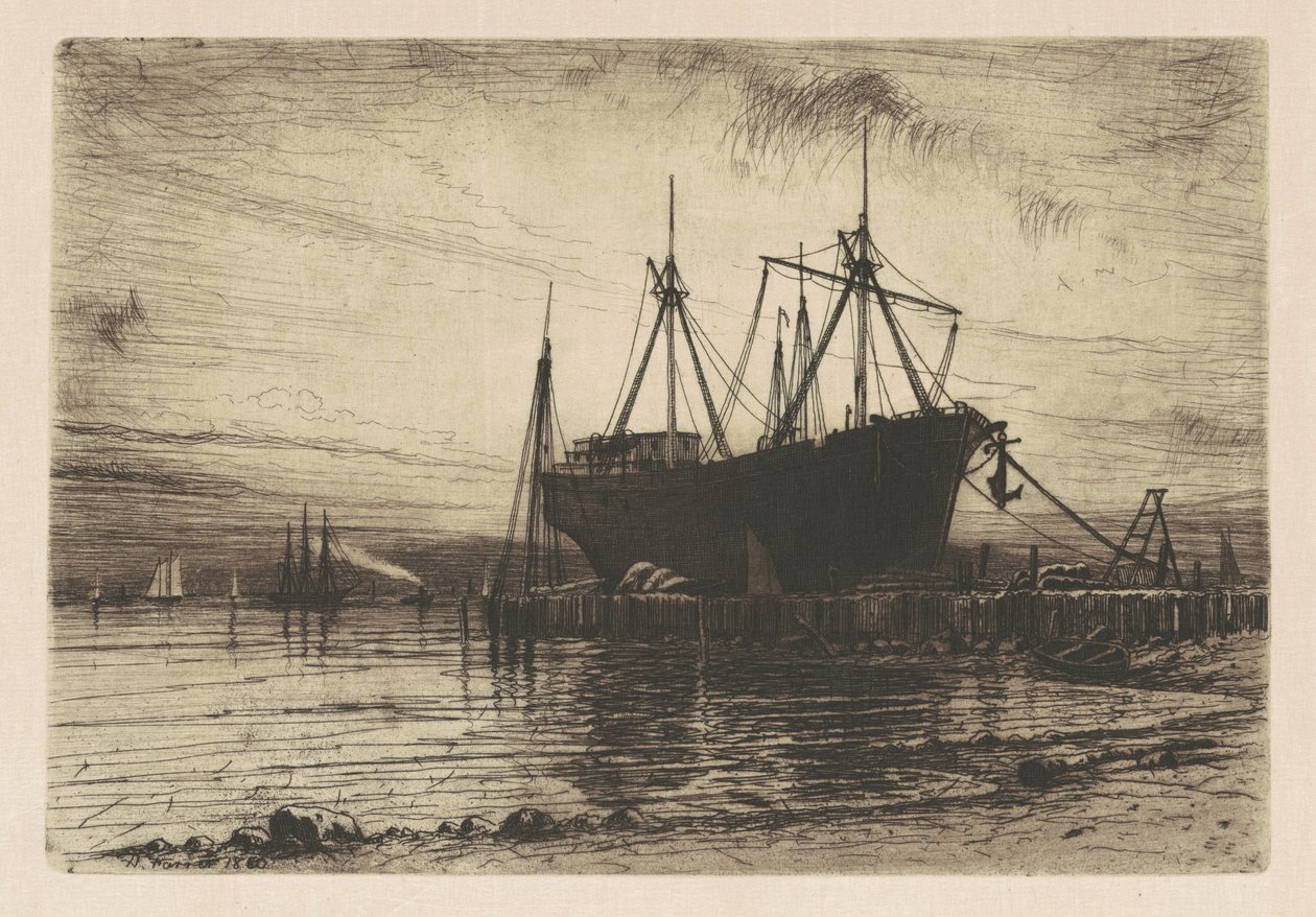 Gün Batımı—Gowanus Körfezi by Henry Farrer