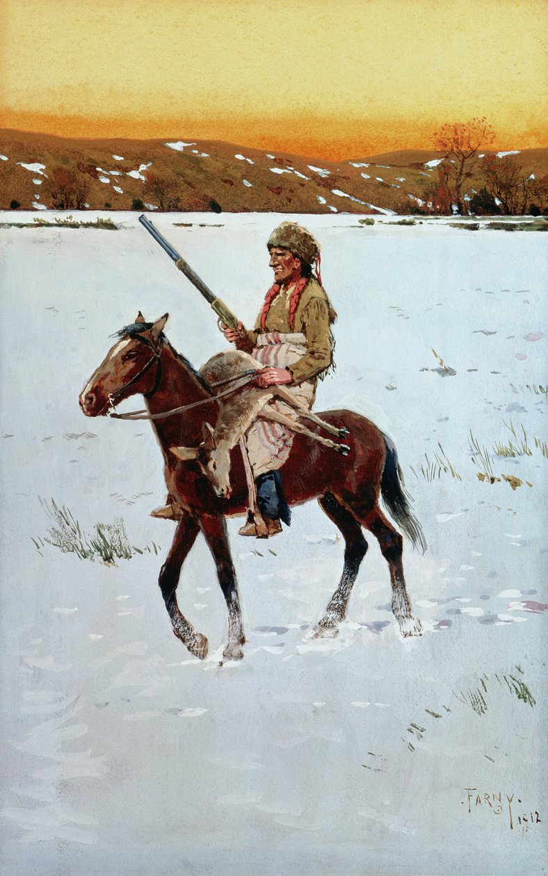 Avdan Dönen Kızılderili, 1912 by Henry Francois Farny