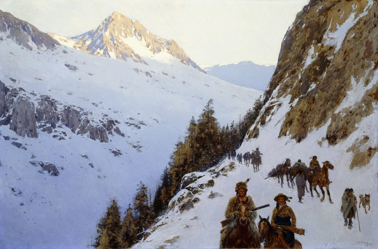 Geçiş Yolu, 1910 by Henry Francois Farny