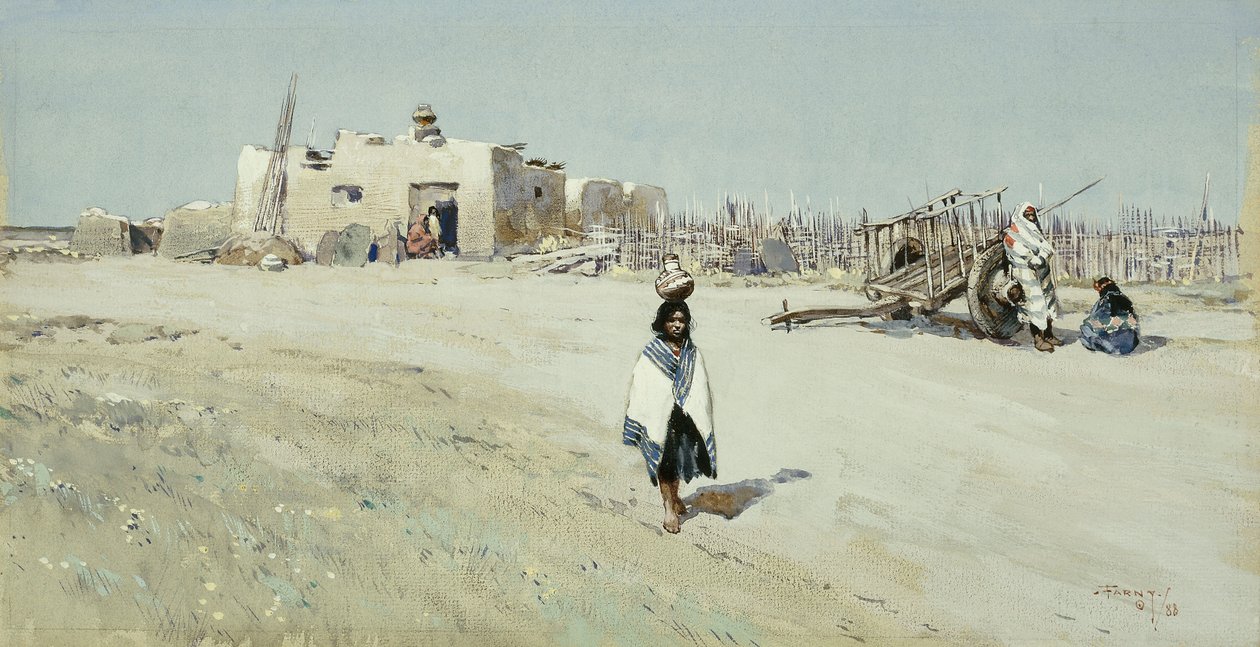 Su Taşıyıcıları, 1888 by Henry Francois Farny