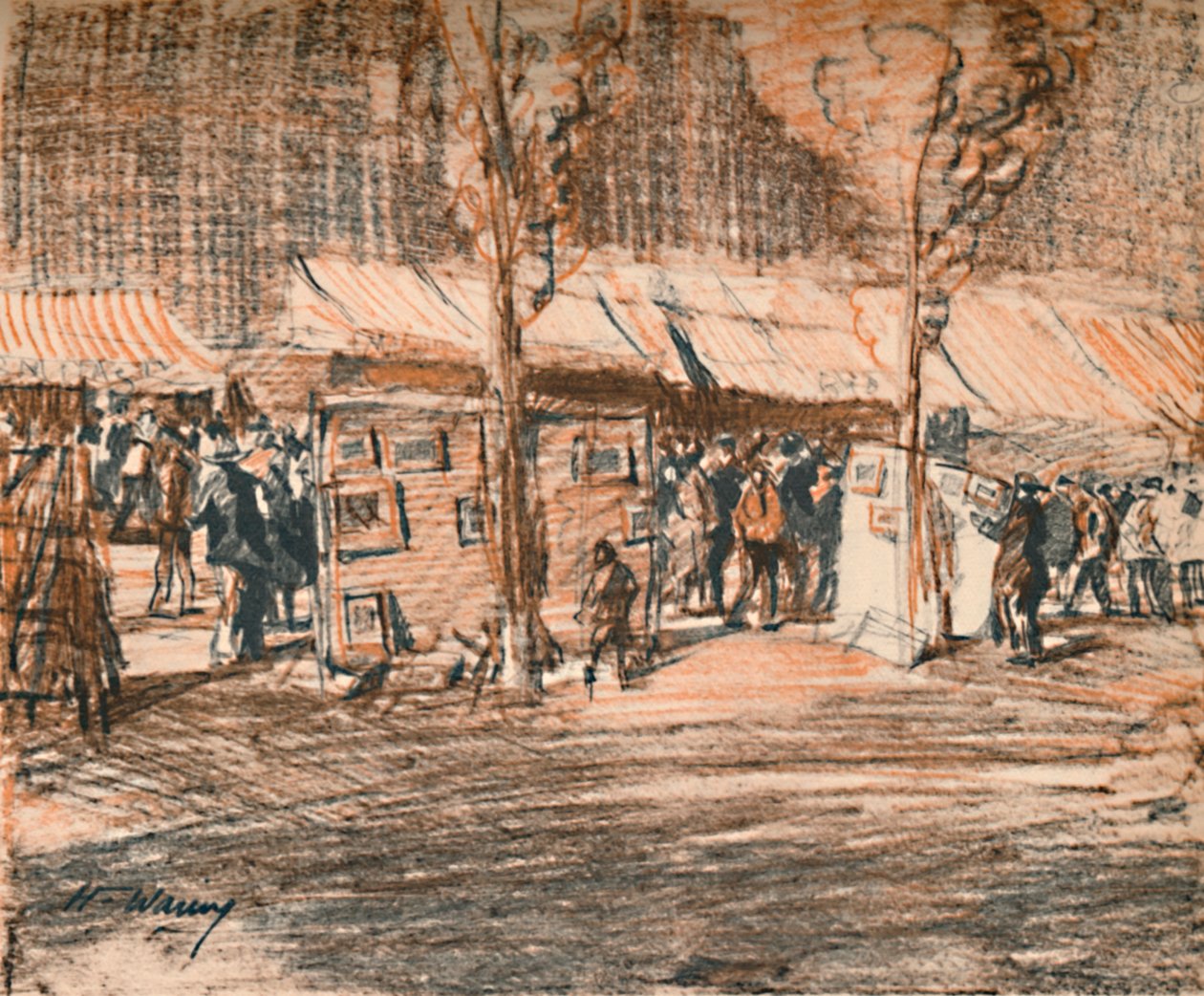 Daub Fuarı Korkunç bir karmakarışık satış, c1927, 1927 by Henry Franks Waring