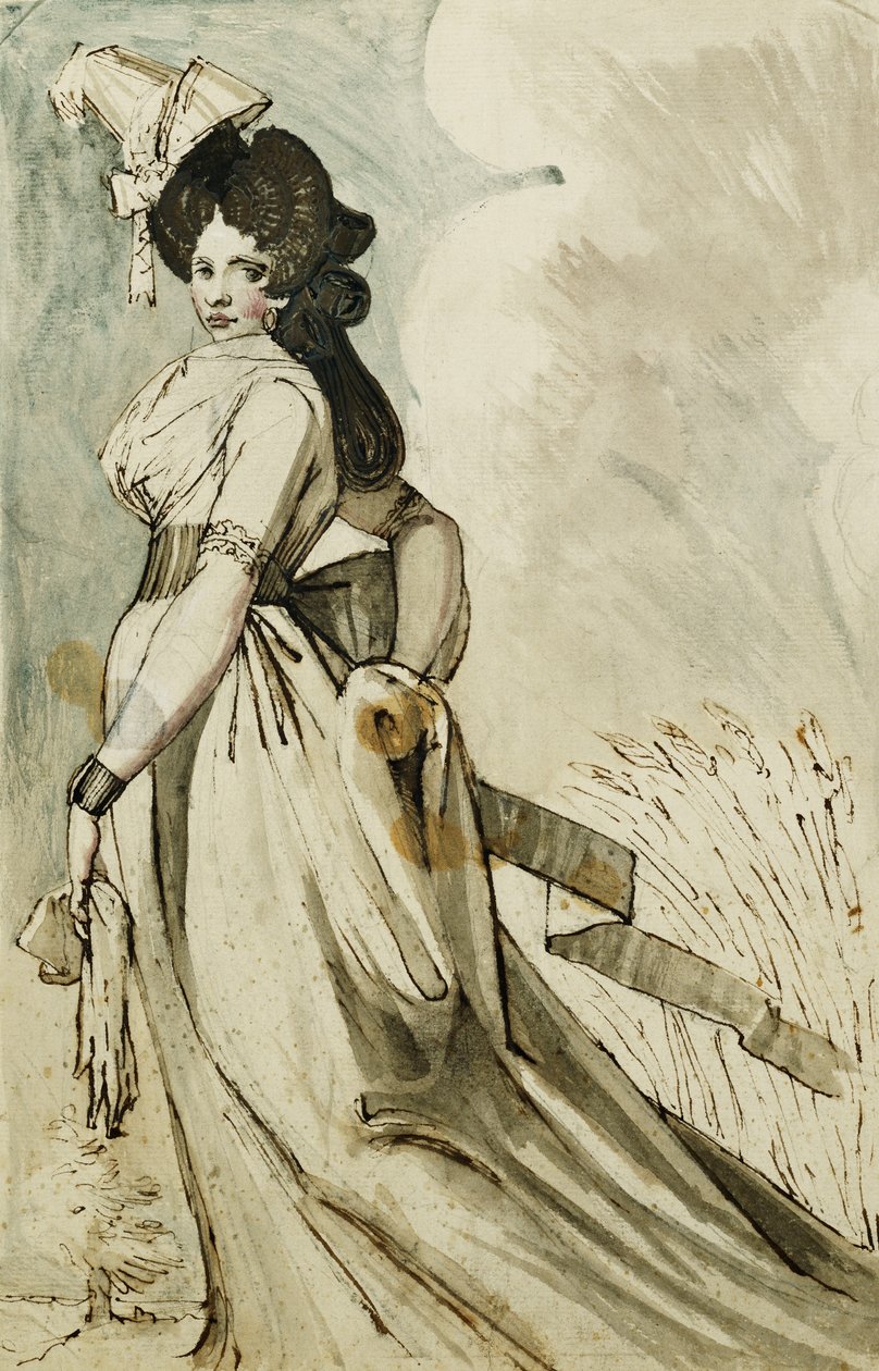 yürüyen bir bayan, by Johann Heinrich Füssli