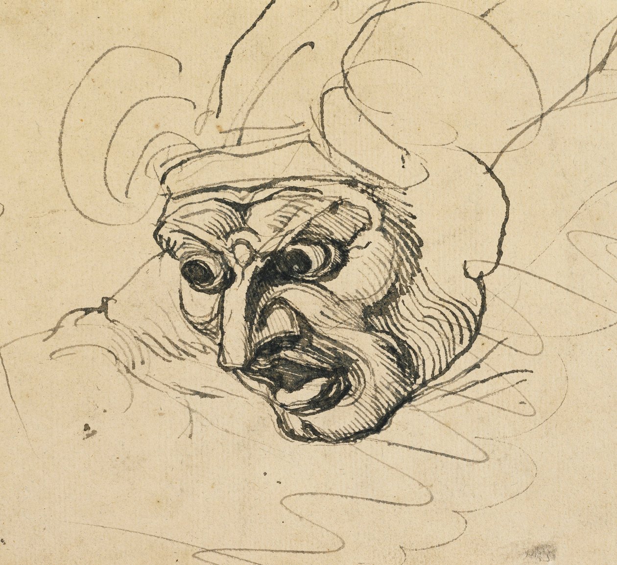 Tehditkar Bir Kafa, by Johann Heinrich Füssli