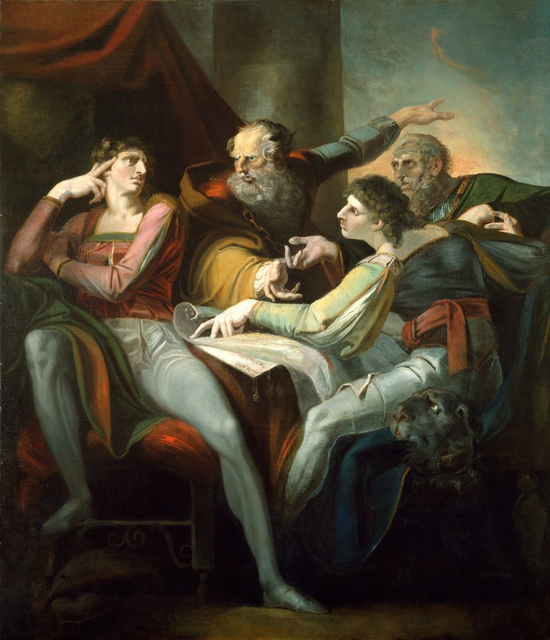 Hotspur, Glendower, Mortimer ve Worcester, 1784 arasındaki Anlaşmazlık. by Johann Heinrich Füssli