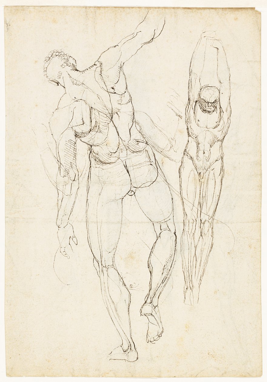 Figür Çalışmaları (rekto ve verso) by Johann Heinrich Füssli