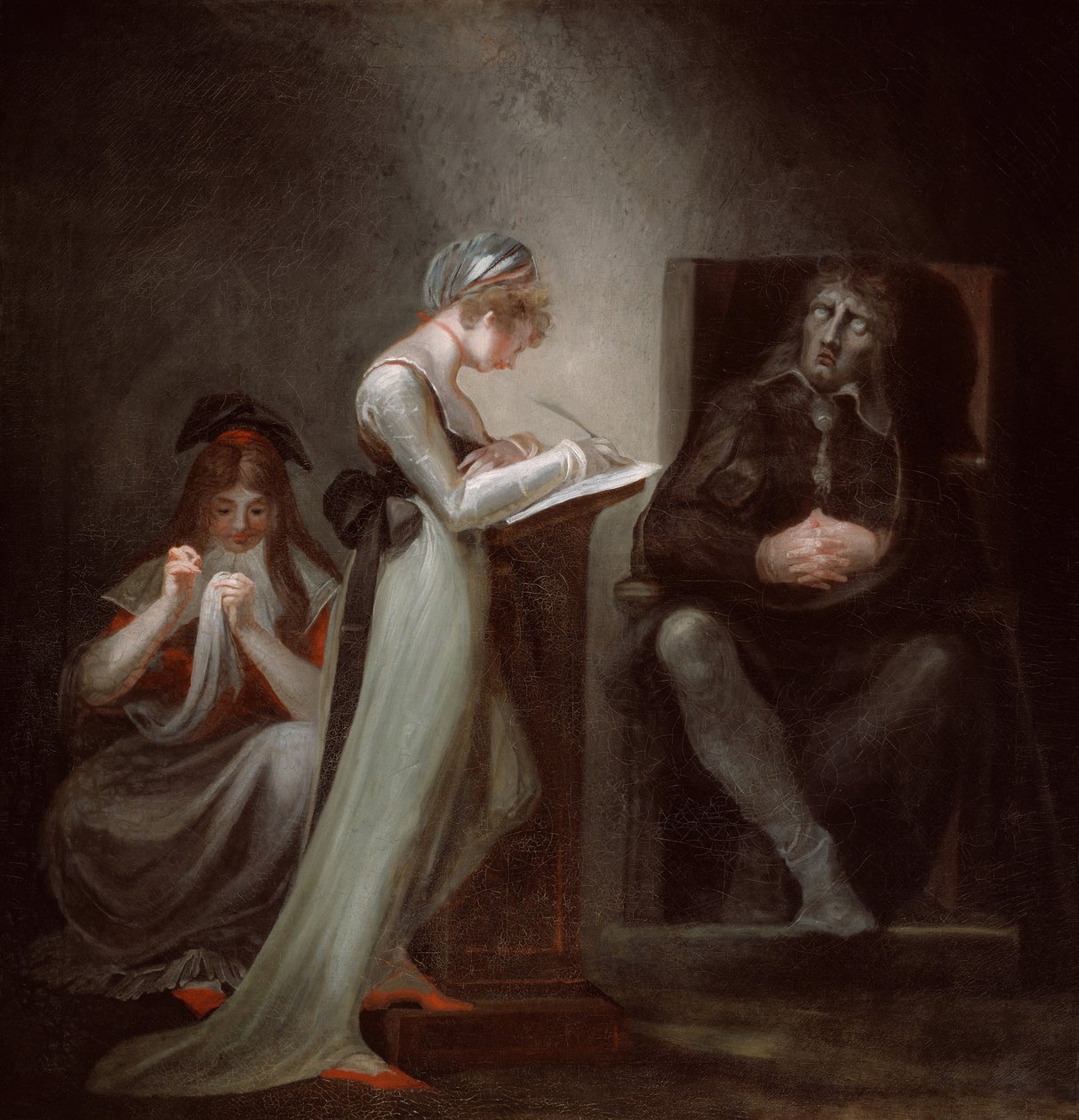 Milton, Kızına Dikte Ediyor, 1794. by Johann Heinrich Füssli