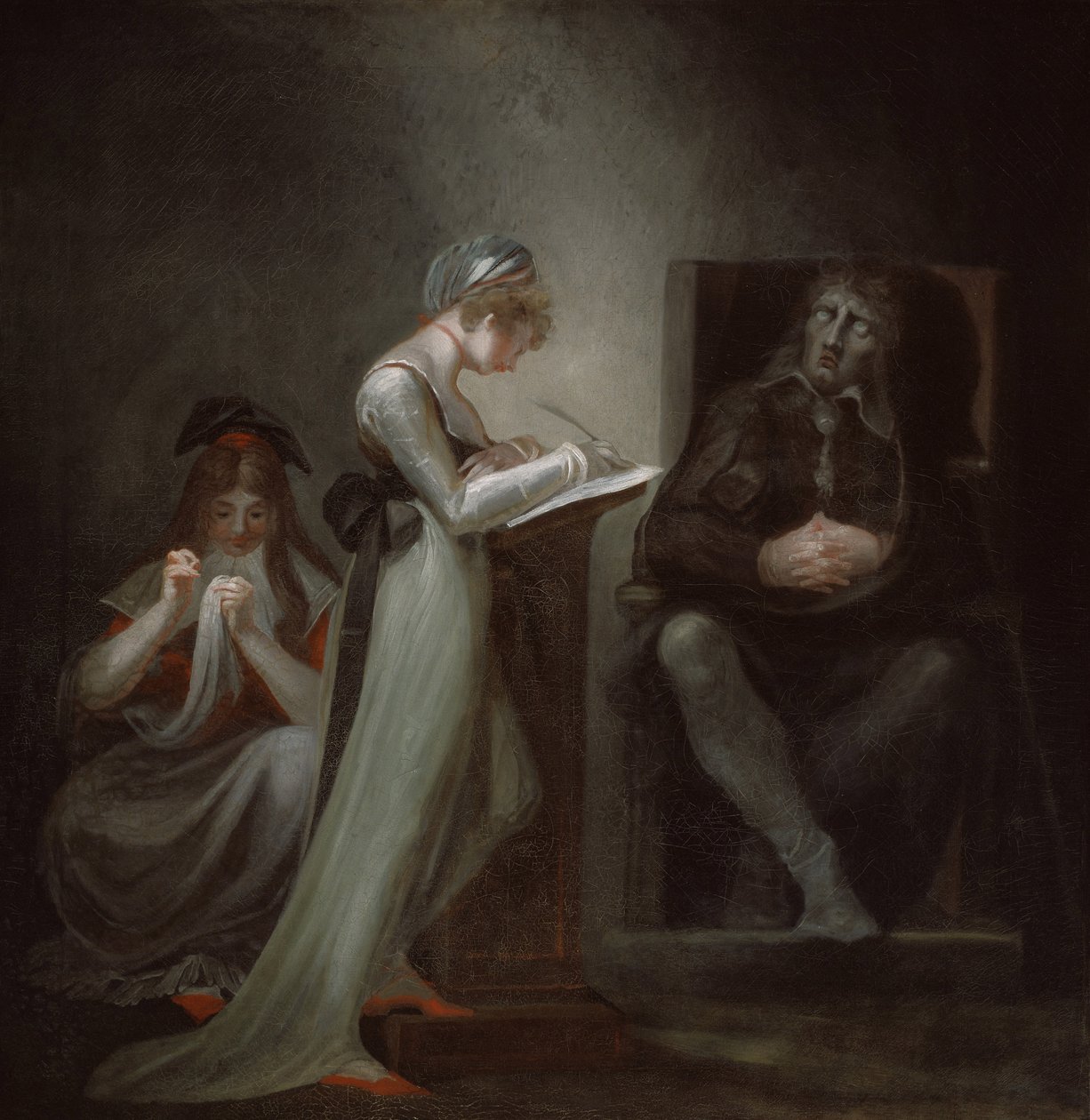 Milton Kızına Dikte Ediyor, 1794 by Johann Heinrich Füssli