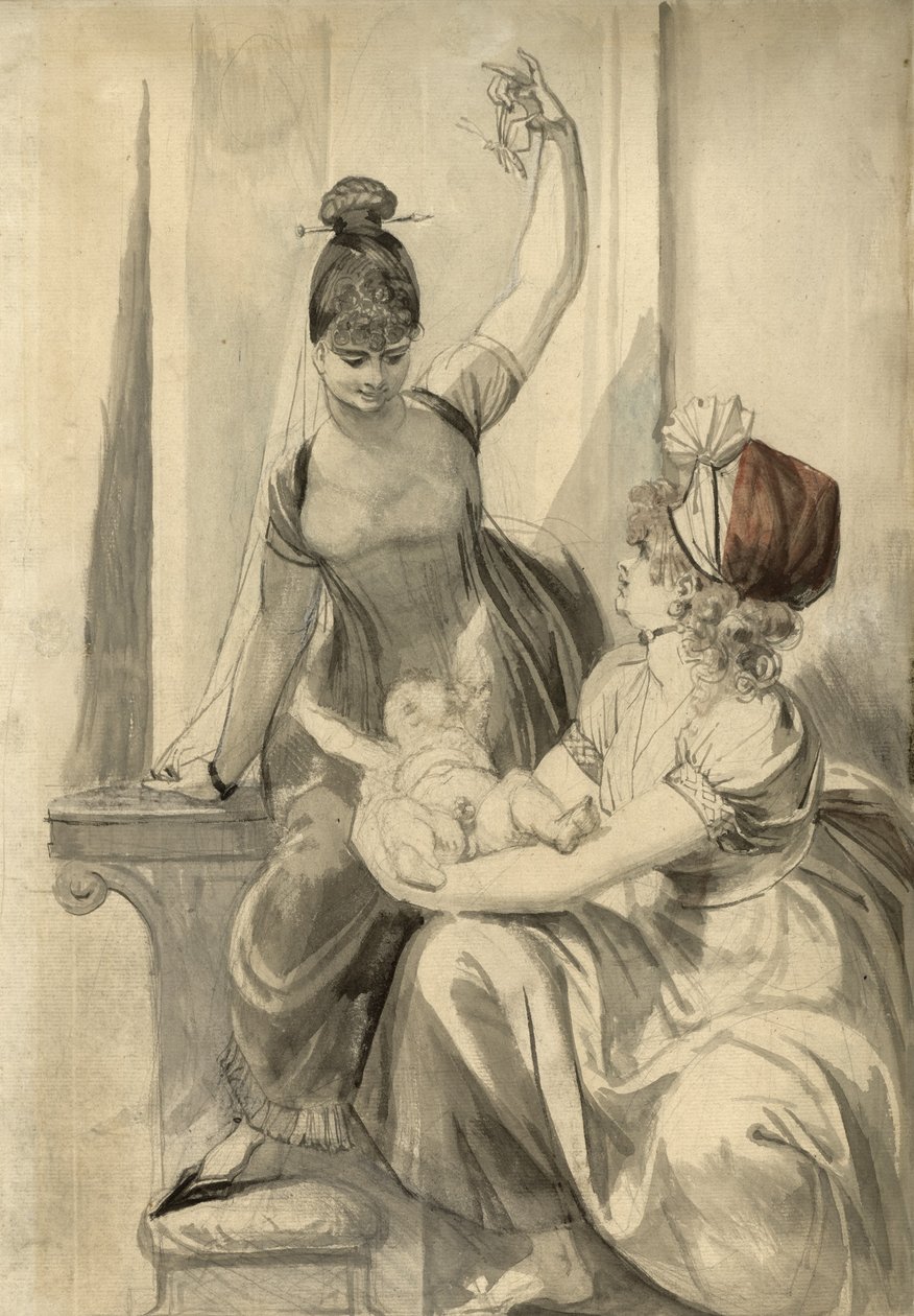 Ülkedeki Anne ve Ailesi, 1806-1807 by Johann Heinrich Füssli