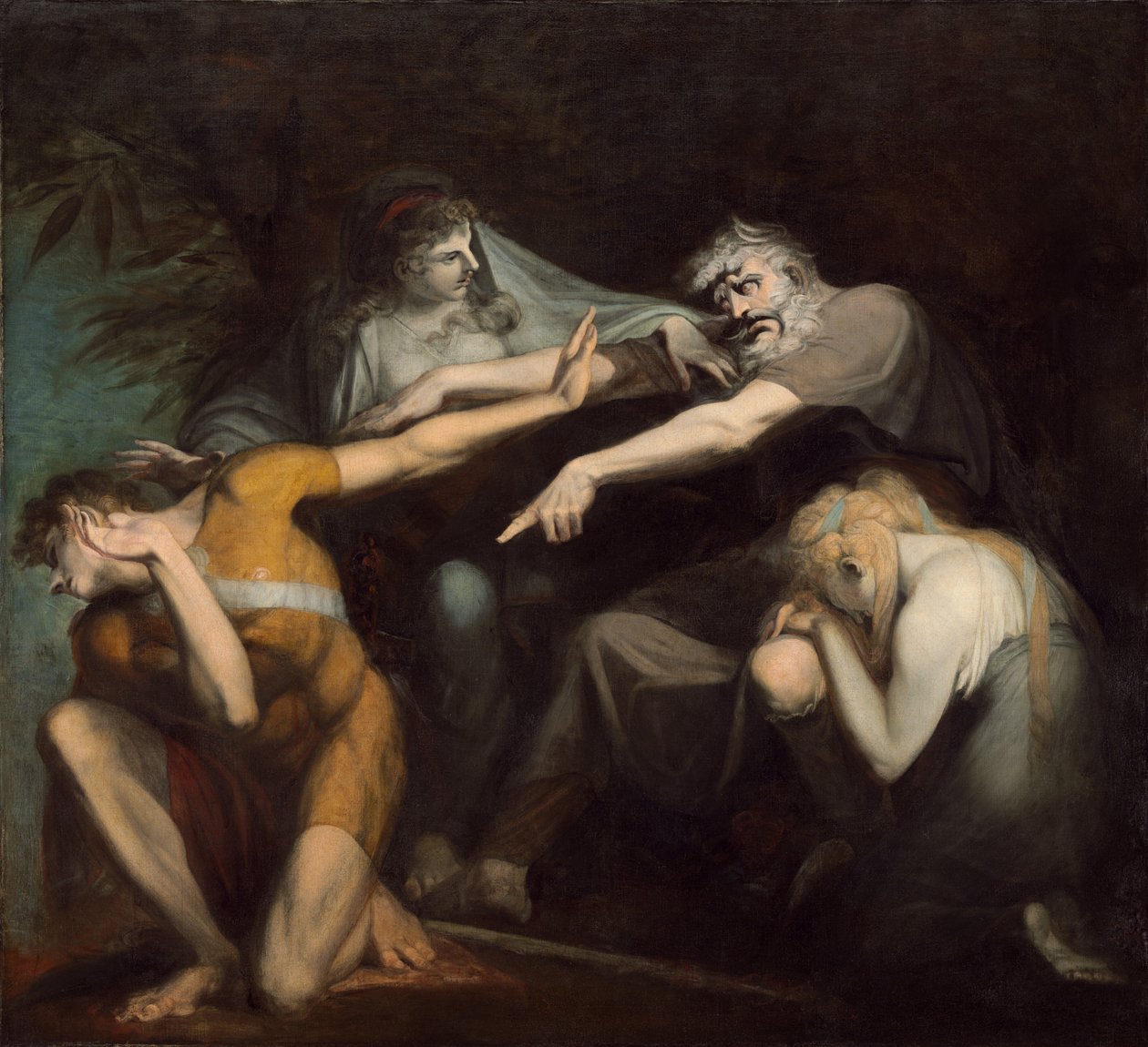 Oidipus Oğlu Poliniklerine Küfür Eder by Johann Heinrich Füssli